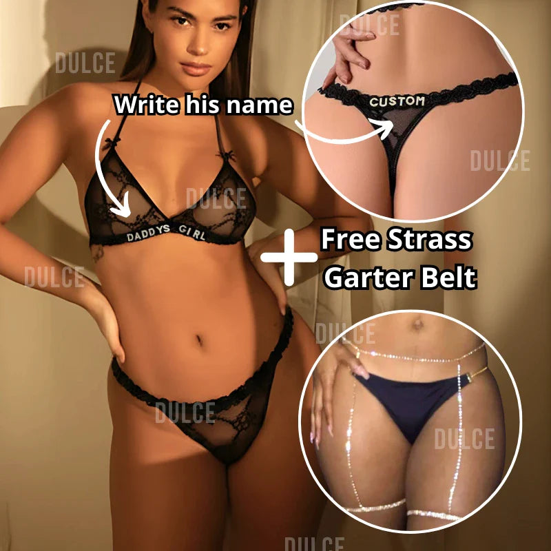 Personalized Strass Set (+ Free Strass Garter Belt)