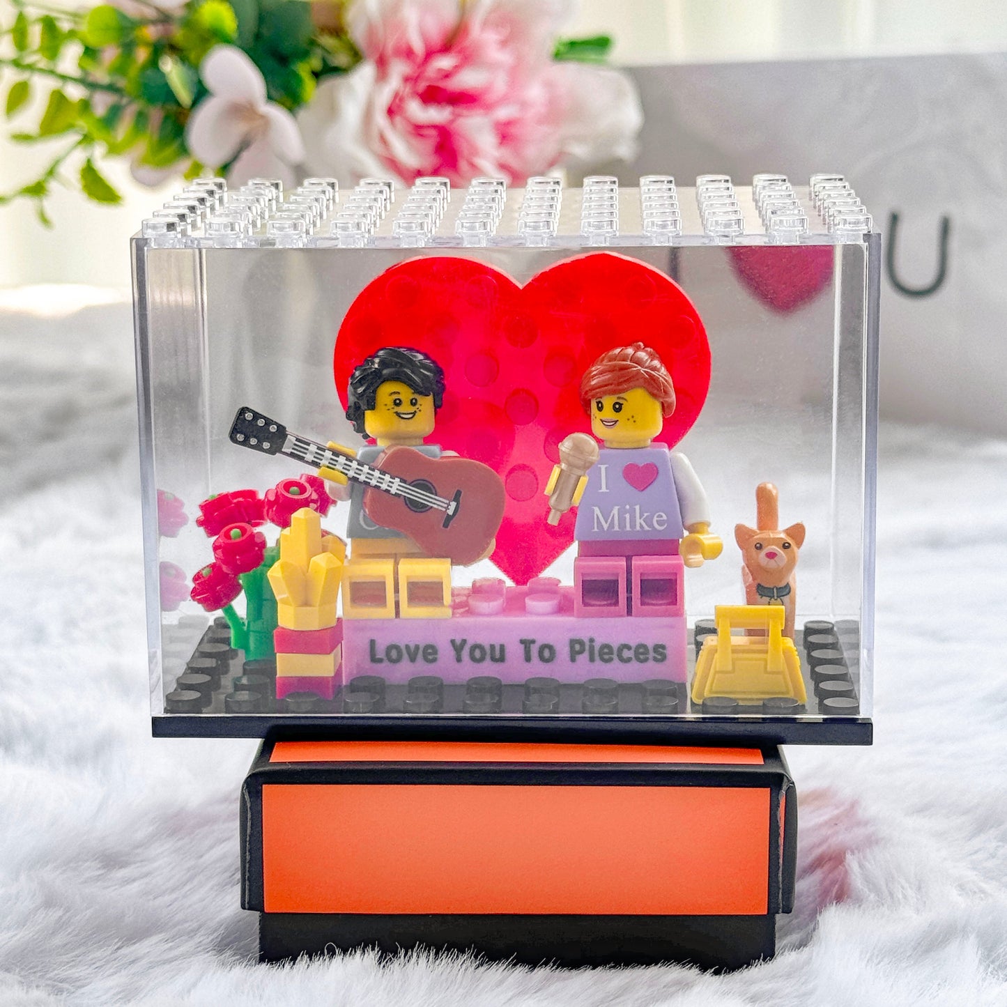 Custom Couple Mini Brick Figures Gift Set