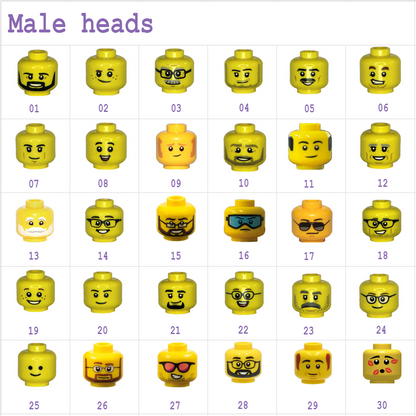 Custom Couple Mini Brick Figures Gift Set