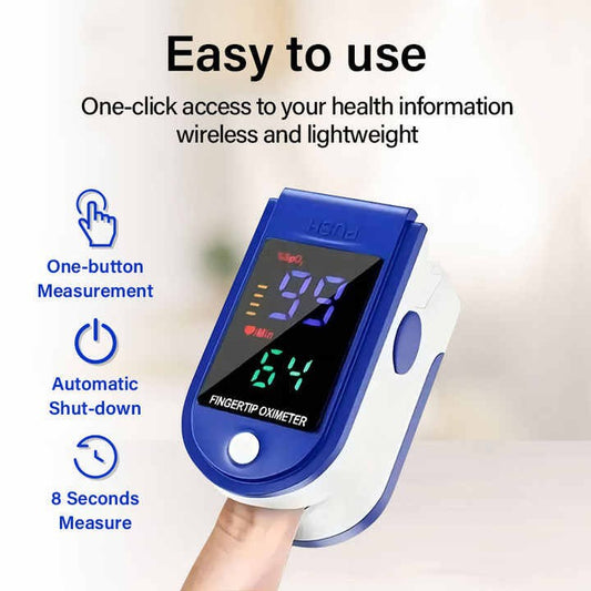 Pulse Oximeter (SpO2 Monitor) “You're breathing—but is it enough? Check your oxygen level”
