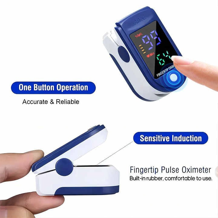 Pulse Oximeter (SpO2 Monitor) “You're breathing—but is it enough? Check your oxygen level”