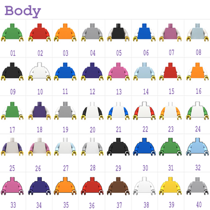 Custom Couple Mini Brick Figures Gift Set